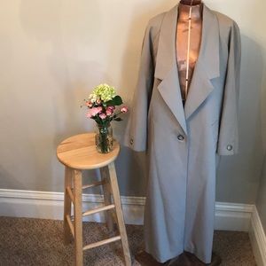 Linda Richards Ankle-Length Trench Coat Vintage
